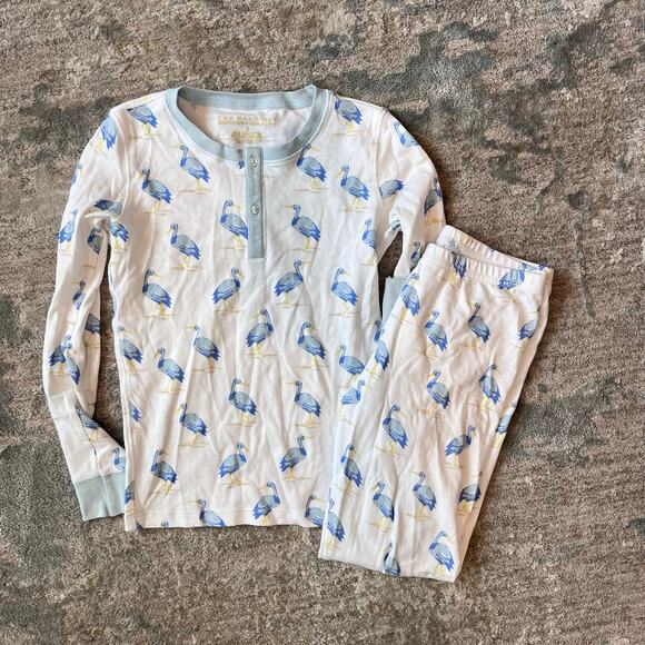 TBBC Sutton's Sweet Dream Pajamas Set Seaside Stork with Buckhead Blue 8 - Picture 10 of 10